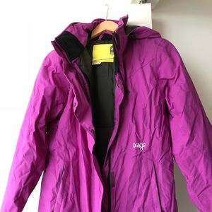 Orange ladies ski jacket Large - worn once